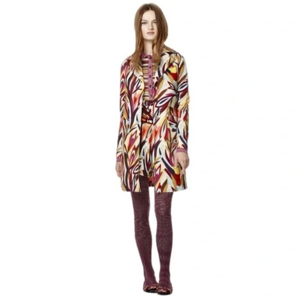 MISSONI X Target Bright Pattern Jacket Trench Coat Style Colorful Design - Picture 10 of 10
